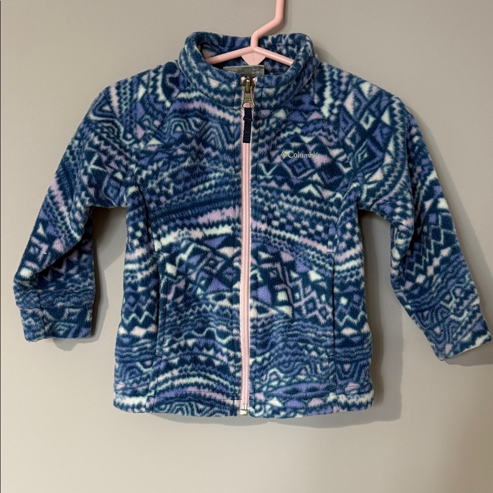 Columbia Multicolor Geometric Fleece Jacket -12-18months